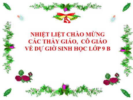 Bài giảng Khoa học tự nhiên Lớp 9 - Phần: Sinh học - Tiết 17, Bài 17: Mối quan hệ giữa gen và ARN
