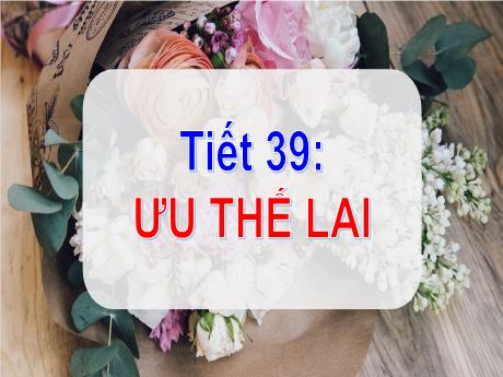 Bài giảng Khoa học tự nhiên Lớp 9 - Phần: Sinh học - Tiết 39, Bài 35: Ưu thế lai
