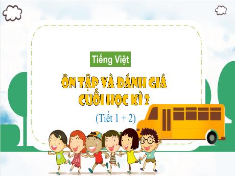 Bài giảng Tiếng Việt 3 - Bài: Ôn tập và đánh giá cuối học kì 2 (Tiết 1+2)