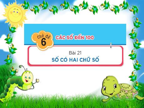 Bài giảng Toán 1 - Chủ đề 6 - Bài 21: Số có hai chữ số - Trường Tiểu học Tam Cường