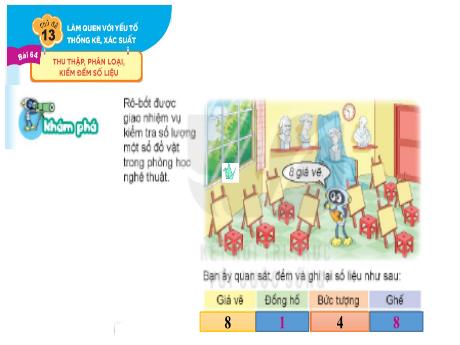 Bài giảng Toán 2 - Bài 64: Thu thập, phân loại, kiểm điểm số liệu