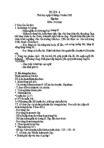 Kế hoạch bài dạy các môn Lớp 3 (CV2345) - Tuần 4 - Năm học 2021-2022 - Nguyễn Thanh Trường