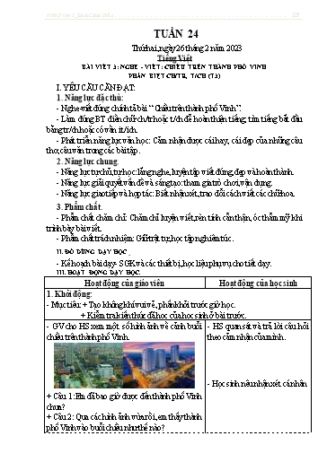 Kế hoạch bài dạy các môn Lớp 3 - Tuần 24 - Năm học 2022-2023 - Nguyễn Thị Huyền