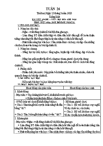 Kế hoạch bài dạy các môn Lớp 3 - Tuần 26 - Năm học 2022-2023 - Nguyễn Thị Huyền