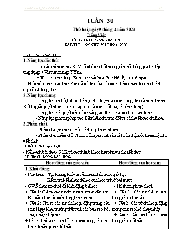 Kế hoạch bài dạy các môn Lớp 3 - Tuần 30 - Năm học 2022-2023 - Nguyễn Thị Huyền