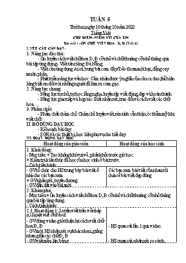 Kế hoạch bài dạy các môn Lớp 3 - Tuần 5 - Năm học 2022-2023 - Nguyễn Thị Huyền