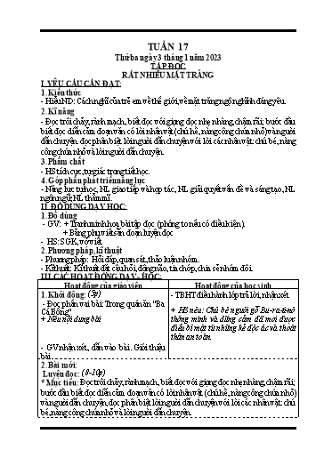 Kế hoạch bài dạy các môn Lớp 4 (CV2345) - Tuần 17 - Năm học 2022-2023 - Nguyễn Thanh Trường