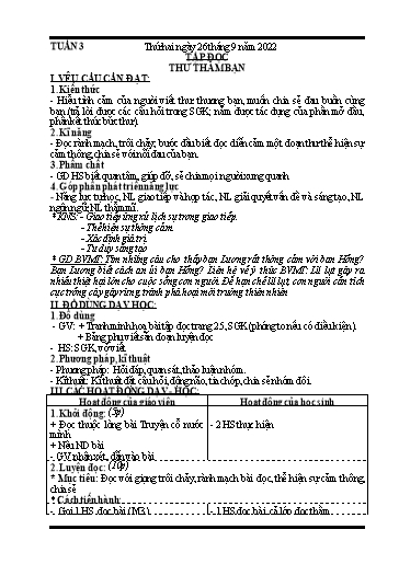Kế hoạch bài dạy các môn Lớp 4 (CV2345) - Tuần 3 - Năm học 2021-2022 - Nguyễn Thanh Trường