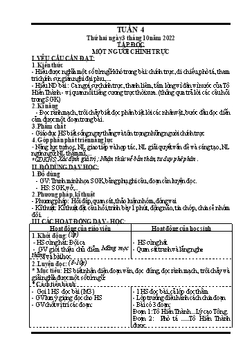 Kế hoạch bài dạy các môn Lớp 4 (CV2345) - Tuần 4 - Năm học 2022-2023 - Nguyễn Thanh Trường