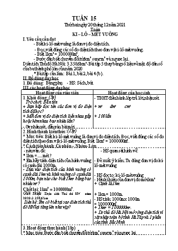 Kế hoạch bài dạy các môn Lớp 4 - Tuần 15 - Năm học 2022-2023 - Nguyễn Thị Huyền
