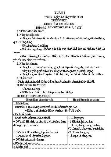 Kế hoạch bài dạy các môn Lớp 4 - Tuần 3 - Năm học 2022-2023 - Nguyễn Thị Huyền