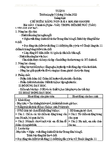 Kế hoạch bài dạy các môn Lớp 4 - Tuần 8 - Năm học 2022-2023 - Nguyễn Thị Huyền