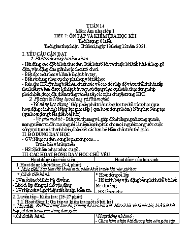 Kế hoạch bài dạy các môn Tiểu học - Tuần 14 - Năm học 2021-2022 - Cao Thị Liễu