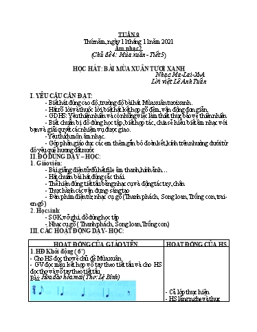Kế hoạch bài dạy các môn Tiểu học - Tuần 9 - Năm học 2021-2022 - Cao Thị Liễu
