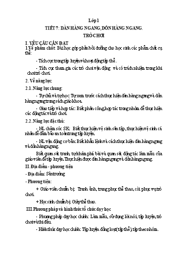 Kế hoạch bài dạy Giáo dục thể chất Lớp 1-4 - Tuần 4 - Năm học 2022-2023 - Bùi Xuân Thân