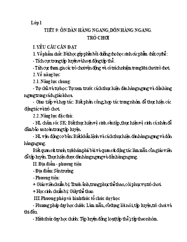 Kế hoạch bài dạy Giáo dục thể chất Lớp 1-4 - Tuần 5 - Năm học 2023-2024 - Bùi Xuân Thân