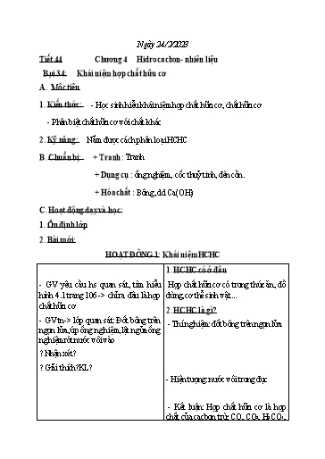 Kế hoạch bài dạy Khoa học tự nhiên 6  Tuần 23 - Năm học 2022-2023 - Trường THCS Trần Kim Xuyến