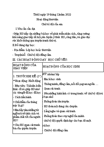 Kế hoạch bài dạy Kĩ thuật 4+5 - Tuần 15 - Năm học 2022-2023 - Nguyễn Thị Kim Anh