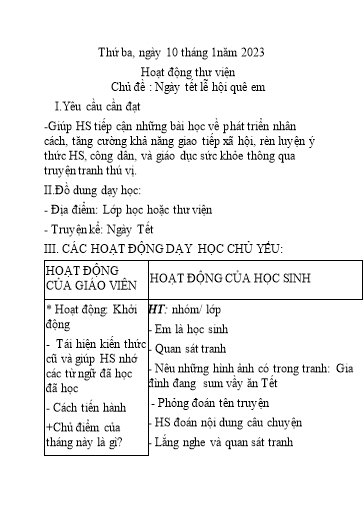 Kế hoạch bài dạy Kĩ thuật 4+5 - Tuần 18 - Năm học 2022-2023 - Nguyễn Thị Kim Anh