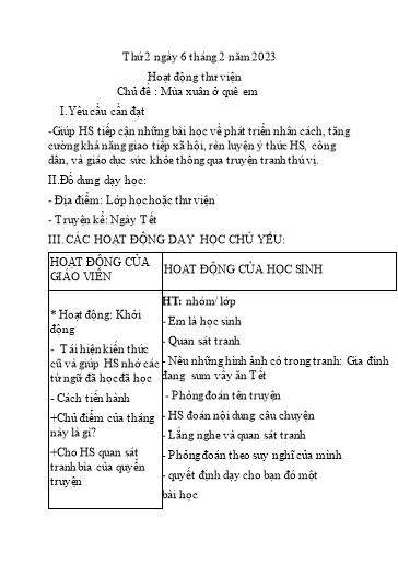 Kế hoạch bài dạy Kĩ thuật 4+5 - Tuần 21 - Năm học 2022-2023 - Nguyễn Thị Kim Anh