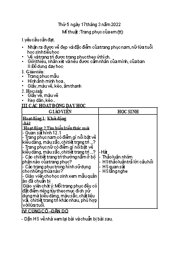 Kế hoạch bài dạy Kĩ thuật 4+5 - Tuần 26 - Năm học 2021-2022 - Nguyễn Thị Kim Anh