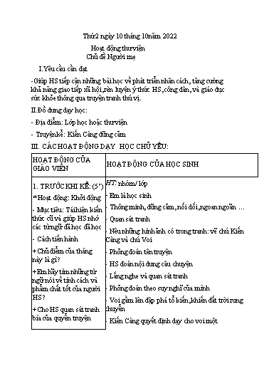 Kế hoạch bài dạy Kĩ thuật 4+5 - Tuần 5 - Năm học 2022-2023 - Nguyễn Thị Kim Anh