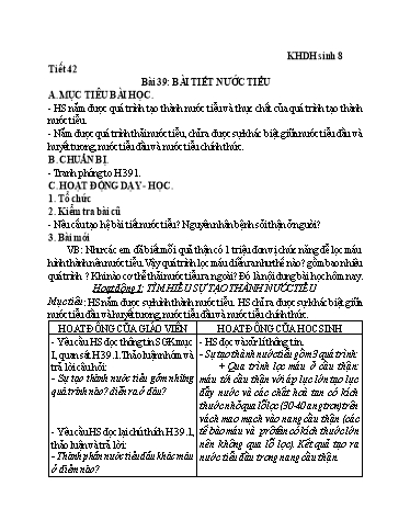 Kế hoạch bài dạy Sinh học 8+9 - Tuần 22 - Trường THCS Trần Kim Xuyến