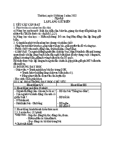 Kế hoạch bài dạy Toán + Tiếng Việt 5 - Tuần 18 - Năm học 2021-2022 - Phan Thị Thu Hiền