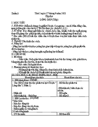 Kế hoạch bài dạy Toán + Tiếng Việt 5 - Tuần 3 - Năm học 2021-2022 - Phan Thị Thu Hiền