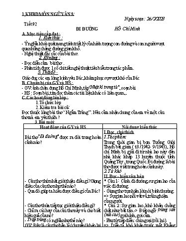 Kế hoạch bài học các môn học Lớp 8+9 - Tuần 24 - Năm học 2022-2023 - Trường THCS Trần Kim Xuyến
