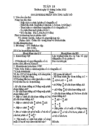 Kế hoạch bài học các môn Lớp 3 - Tuần 18 - Năm học 2021-2022 - Nguyễn Thị Huyền